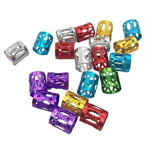 Braids MIX COLOR Beads Adjustable Hair braid Cuff Clip 8mm Hole #MC40AST